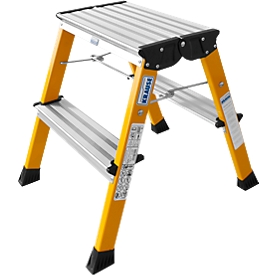 Marche-pied double Rolly, 2 x 2 marches, jaune