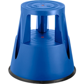 Marchepied mobile, 2 marches, PP, bleu