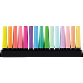 Markeerstift Stabilo Boss Original, 15 stuks, met standaard, lijndikte 2-5 mm