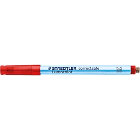 Marker Correctable 305 Staedtler Lumocolor®, lijnbreedte M, niet permanente en droog afveegbaar, 10 stuks,  rood