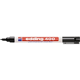 Marker edding 400, fijne punt, zwart, 10 stuks