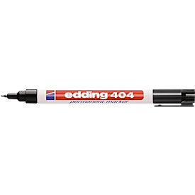 Markers edding 404, met fijne punt, zwart, 10 stuks