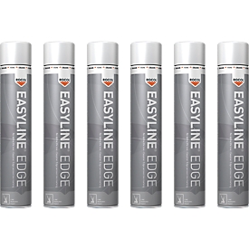 Markerverf Easyline Edge - 6 spuitbussen 750 ml - wit