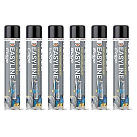 Markerverf Easyline Edge - 6 spuitbussen 750 ml - zwart