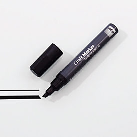 Marqueur craie de qualité sigel, 1-5 mm, GL-180, noir