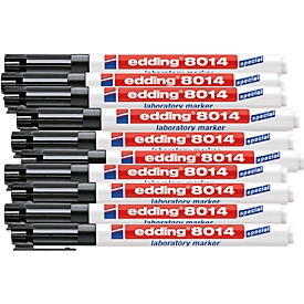 Marqueur de laboratoire 8014 edding, 1,0 mm, 10 p., noir