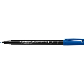 Marqueur feutre universel Lumocolor STAEDTLER,  F, résistant à l’eau, bleu, 10 p.