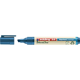 Marqueur flipchart 32 EcoLine Edding, rechargeable, 10 p. bleu