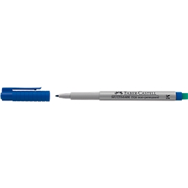 Marqueur Multimark Faber-Castell, avec gomme spéciale, bleu, M, non permanent