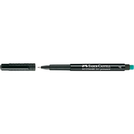 Marqueur Multimark Faber-Castell, avec gomme spéciale, noir, F, permanent