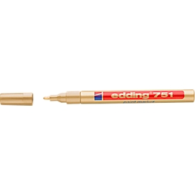 Marqueur peinture à encre laquée 751 EDDING, 1-2 mm, doré, 1 p.