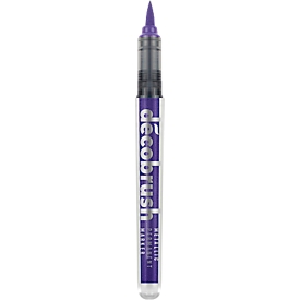 Marqueur peinture KARIN Deco Brush Metallic 8545 28Z8545, pointe biseautée, technologie d'encre liquide résistante à la lumière et à l'eau violet, 1 pièce