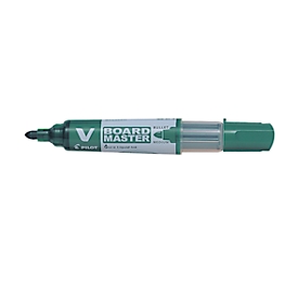 Marqueur pour tableaux blancs PILOT V-Board Master, rechargeable, indicateur de niveau d'encre, pointe ogive, vert, 1 pc.