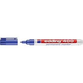 Marqueurs edding 400, pointe fine, bleu, 1 p.