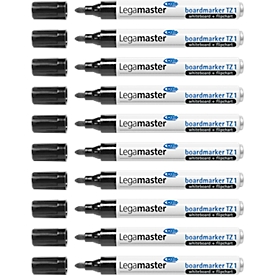 Marqueurs TZ1 Legamaster - pour flipchart et tableau blanc - noir - 10 p.