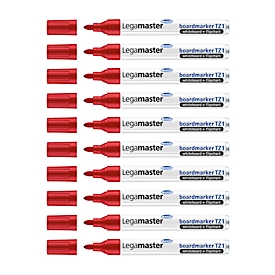 Marqueurs TZ1 Legamaster - pour flipchart et tableau blanc - rouge - 10 p.