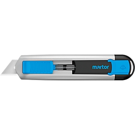 Martor veiligheidsmes SECUNORM 540, automatisch teruglopend mes, L 143 x B 17 x H 31 mm, 36 mm snijdiepte