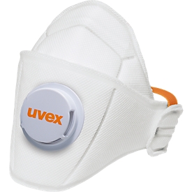 Máscara de protección respiratoria Uvex silv-Air 5210 premium, FFP2 NR D, máscara plegable con válvula de exhalación, 15 piezas