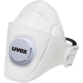 Máscara de protección respiratoria Uvex silv-Air 5310 premium, FFP3 NR D, máscara plegable con válvula de exhalación, 15 piezas