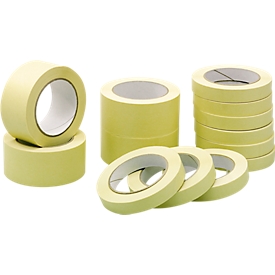 Masking tape, ideal for painting, paper, L 50 m x W 19 mm, 16 rolls