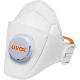 Masque respiratoire premium silv-Air 5210 Uvex, FFP2 NR D, Masque respiratoire avec ventilation, 15 pièces