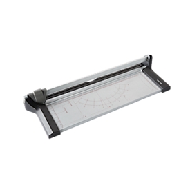 Massicot à couteau rotatif A3 SH R38, pour formats jusqu'à A3, capacité de coupe 8 feuilles, L 210 x P 610 x H 72 mm, métal, argent noir