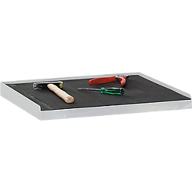 Mat van geribbeld rubber, voor gereedschapskasten, 495 x 495 mm