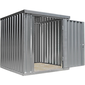 Materiaalcontainer MC 1200, gegalvaniseerd, ongemonteerd, zonder bodem