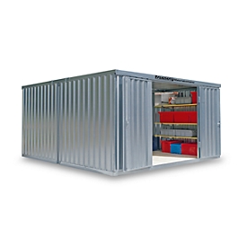 Materiaalcontainer model 1440, gegalvaniseerd, ongemonteerd, zonder bodem