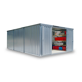 Materiaalcontainer model 1460, gegalvaniseerd, ongemonteerd, zonder bodem