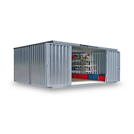 Materiaalcontainer model 1540, gegalvaniseerd, ongemonteerd, zonder bodem
