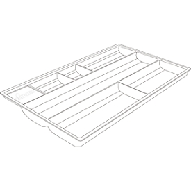 Material tray, for sideboard with drawer, 335 x 196 mm