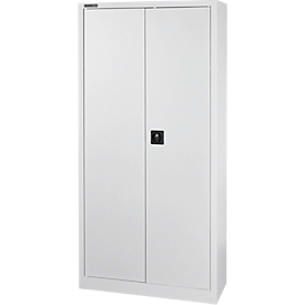 Materialschrank MS 2509, mit Schubladen, H 1935 mm, alusilber