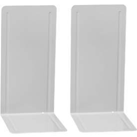 MAUL boeksteunen voor ordners, 240 x 140 x 120 mm, grijs