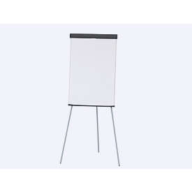 MAUL Flipchart MAULstandard, Hochformat, Dreibein-Gestell, Tafel 970 x 660 mm, stufenlos höhenverstellbar, Ablageschale, Papierblockhalter