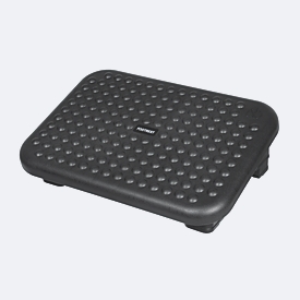 Maul Fußstütze MAULstep, rechteckig, ergonomisch, rutschhemmend, 2-stufig höhenverstellbar, neigbar, Kunststoff, schwarz