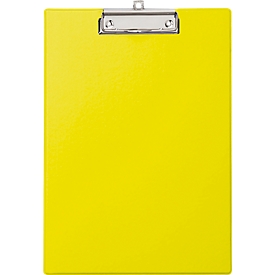 MAUL klembord, A4, karton/polypropeen, met ophangoog, geel