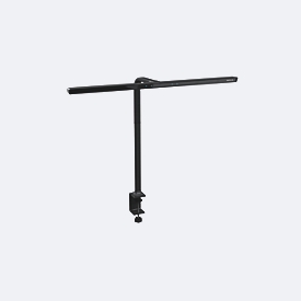 MAUL LED Monitorleuchte MAULgate colour vario sensor, 14 W, 1800 lm, 3000-6500 K, Tageslichtsensor, dreh-/neigbar, Klemmfuß, IP20, schwarz