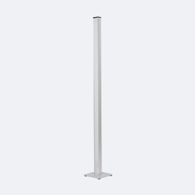 MAUL LED-Säulenleuchte MAULpino colour vario, 11 W, 1550 lm, 2700-6500 K, dimmbar, H 1130 mm, silber