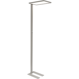 Maul LED Stehleuchte MAULcano, 52 W, 8700 lm, 4000 K, direkt/indirekt leuchtend, dimmbar, Aluminium, silber