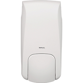 MAUL MaulCare Distributeur de savon mousse blanc 1000 ml, jusqu'à 2500 portions, grand bouton-poussoir pour utilisation d'une seule main, verrouillable, ABS