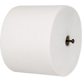 MAUL MaulCare Toilettenpapier 2-lagig geprägt, hochweiß 100% Zellstoff, EU-Ecolabel, perforiert, mit Führungssteg, 32 Rollen Pack