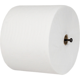 MAUL MAULcare Toilettenpapier 3-lagig geprägt, hochweiß aus 100% Zellstoff, EU-Ecolabel, perforiert, mit Führungssteg, 32 Rollen Pack