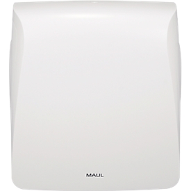 MAUL MaulCare vouwhanddoekdispenser 95320 voor V-vouw, contactloos verwijderen van enkele vellen, capaciteit 550 vellen, afsluitbaar, ABS kunststof