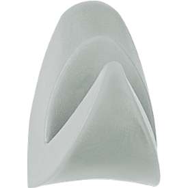 MAUL neodymium magneet, met kapstokhaak, tot 6 kg, 2 stuks, B 24 x H 34 mm, kunststof behuizing, grijs