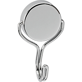 Maul neodymium magnet with carousel hook, steel, Ø 38.5 mm, adhesive force 30 kg