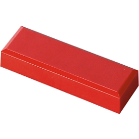 MAUL Rechteckmagnete, 53 x 18 x 10 mm, 20 Stück, rot