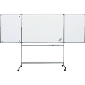 MAUL Whiteboard Klapptafel, 2 Flügel, mobil, 1500 x 1000 mm