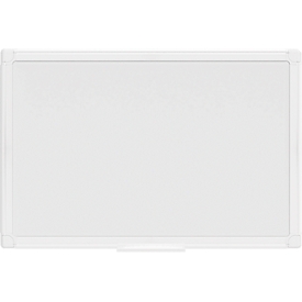 MAUL Whiteboard MAULprimo, im Hoch-/Querformat nutzbar, magnethaftend, Ablageschale, H 300 x B 450 mm, Stahlblech kunststoffbeschichtet, weiß