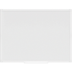 MAUL Whiteboard MAULprimo, im Hoch-/Querformat nutzbar, magnethaftend, Ablageschale, H 450 x B 600 mm, Stahlblech kunststoffbeschichtet, weiß